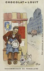 Porzellanreparateur (Chromolithographie)